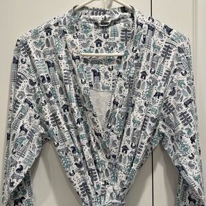 Roberta Roller Rabbit Nordic Folk Axel Bath Robe One Size